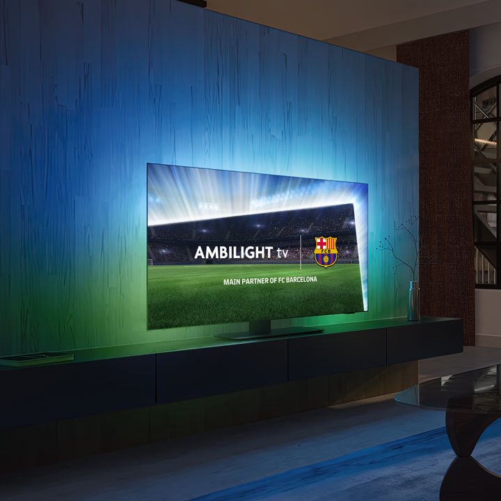 FC Barcelona m&auml;ngud Ambilighti teleritega
